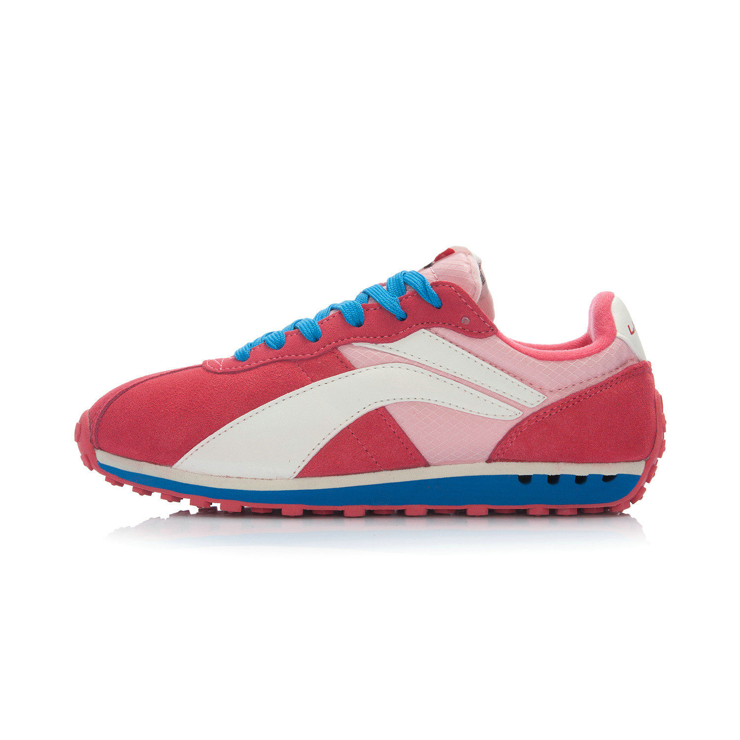 李宁正品秋季新款 女子复古3k阿甘经典运动生活休闲鞋alcj084