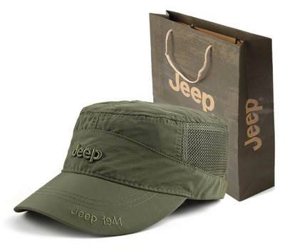 jeep吉普速干帽男女帽平顶帽户外遮阳运动太阳帽子军帽韩版包邮