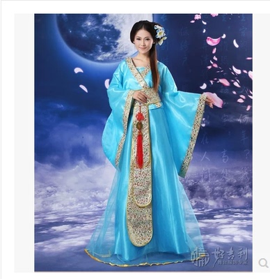 古装服装仙女唐朝汉服演出服结婚礼服公主贵妃古典舞唐装摄影服饰
