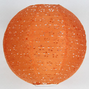 批发万圣节装饰橘色纸灯笼鬼节10-60cm幼儿园手工橙色纸灯笼包邮