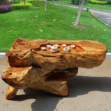 闽匠 根雕实木茶几 红豆杉简约茶桌 现货sgy-2835