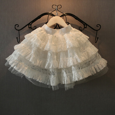 蕾丝半身裙公主风