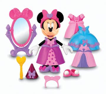 美国fisher-price费雪迪斯尼公主米妮换新装11件套装现货