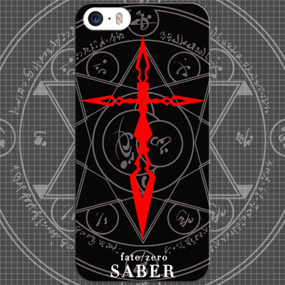 fate/zero fz金闪闪 saber令咒印 手机壳 iphone4s/5s/6/6plus