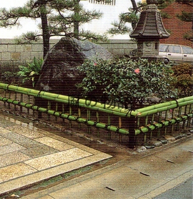 日式竹籬笆 竹院牆 竹屏風 花園景觀竹片圍牆 竹柵欄 青竹竹屏障