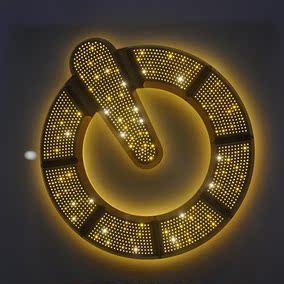 不锈钢led发光字 点阵冲孔字铁皮烤漆外露灯珠灯泡字门头招牌制作