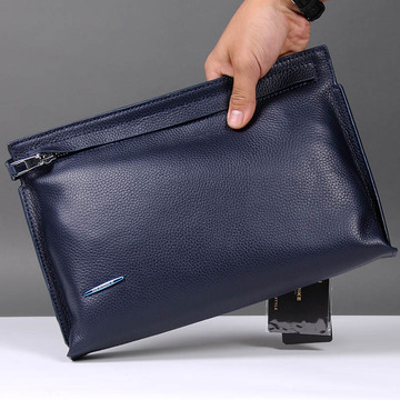 [卖家促销] 新款男士手包真皮手拿包男软皮商务休闲头层牛皮大容量夹