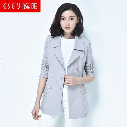 " 逸阳清长袖风衣外套s5c560874"由" 逸阳旗舰店"提供,逸阳女装风衣