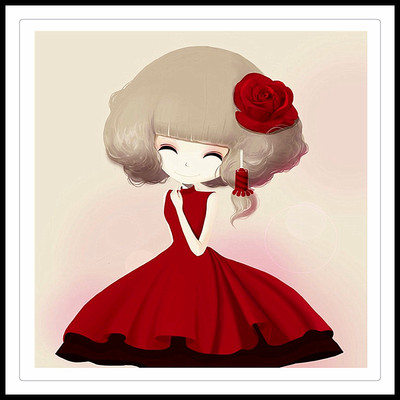 [卖家促销] 新款5d钻石画花花姑娘水晶圆钻点贴钻十字绣卧室满钻砖石