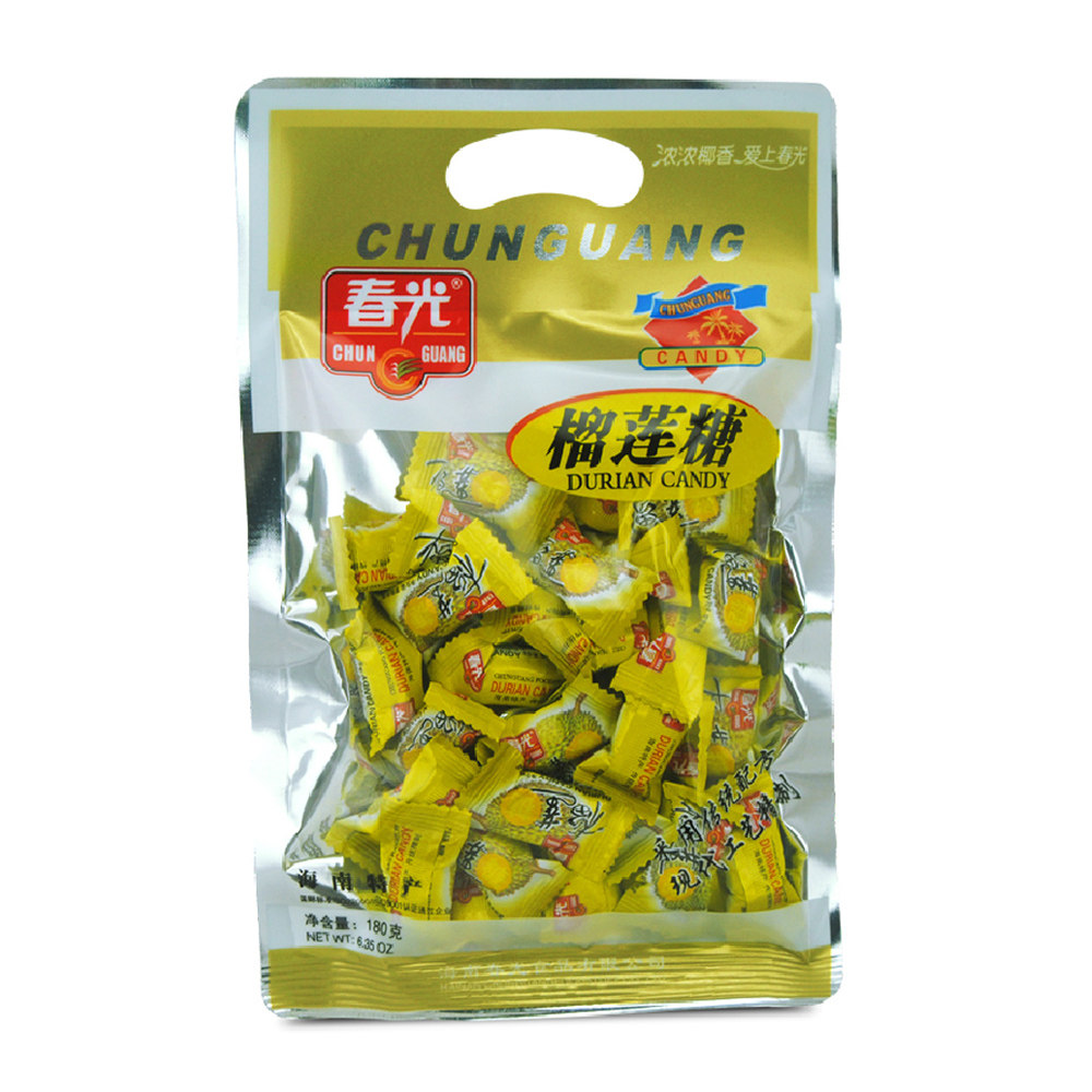 【天猫超市】春光 榴莲糖 180g/袋 海南特产 休闲零食糖果分享