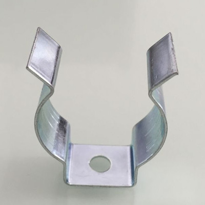 咬口管卡 弹性开口卡扣 镀锌钢管卡子 弹簧管卡非灯管卡扣