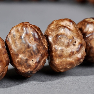 天然精品老色小鬼脸菩提子108佛珠念佛持珠提珠菩提果古朴自然