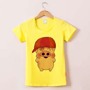 products麦兜卡通动物情侣夏装短袖t恤可爱中性半袖 香港潮牌bros