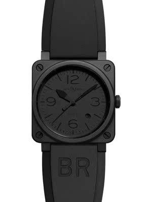 意大利代购2015 bell & ross 男士"0392 phantom"陶瓷手表