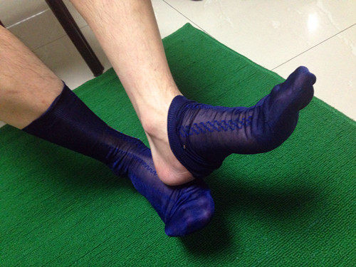 全网仅此一双 男袜 新菱形竖条纹 锦纶丝袜 老式丝袜 男士丝袜