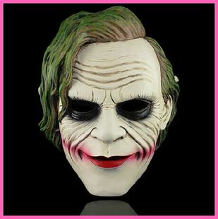 小丑 恐怖舞会男士小丑面具 高档万圣节恐怖面具黑暗夜骑士崛起joker