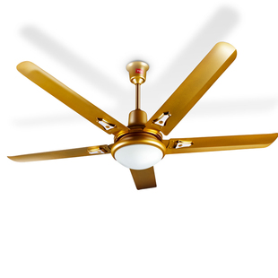 tcl装饰吊扇灯电风扇56寸土豪金简约家用客厅铁叶强风五叶吊扇王