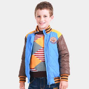 dadida/嗒嘀嗒童装男童运动上衣秋冬新款锦纶布夹棉外套ama0028bf