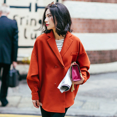 砖红色小西装外套/砖红色小西装外套价格,图片,品牌,搭配_淘粉吧