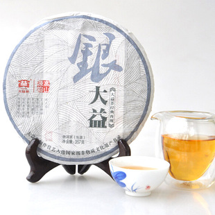 普洱茶 大益茶 2012年 普洱茶 大益 銀大益 生茶 201批 357克 勐海