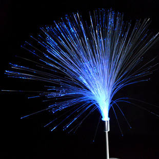 光纤led光纤灯 太阳能庭院灯 太阳能七彩满天星光纤花发光小夜灯