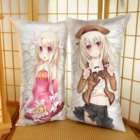 麦芽堂动漫周边魔法少女伊莉雅长款靠枕抱枕套订制生日礼物送枕芯