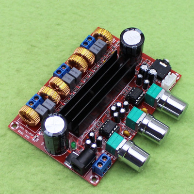 1声道数字功放板 12v-24v宽电压 tpa3116d2 2*50w 100w(h5a5)