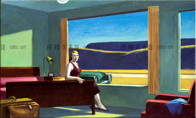 西部汽车旅馆 edward hopper 霍普 装饰画 客厅书房卧室酒吧宾馆