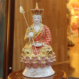 锦盒 景德镇雕塑陶瓷菩萨 可开光 唐僧佛像 佛教/坐古全莲摆件锦盒