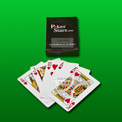 清仓pokerstars 德州扑克小字 塑料扑克宽牌 2元一副