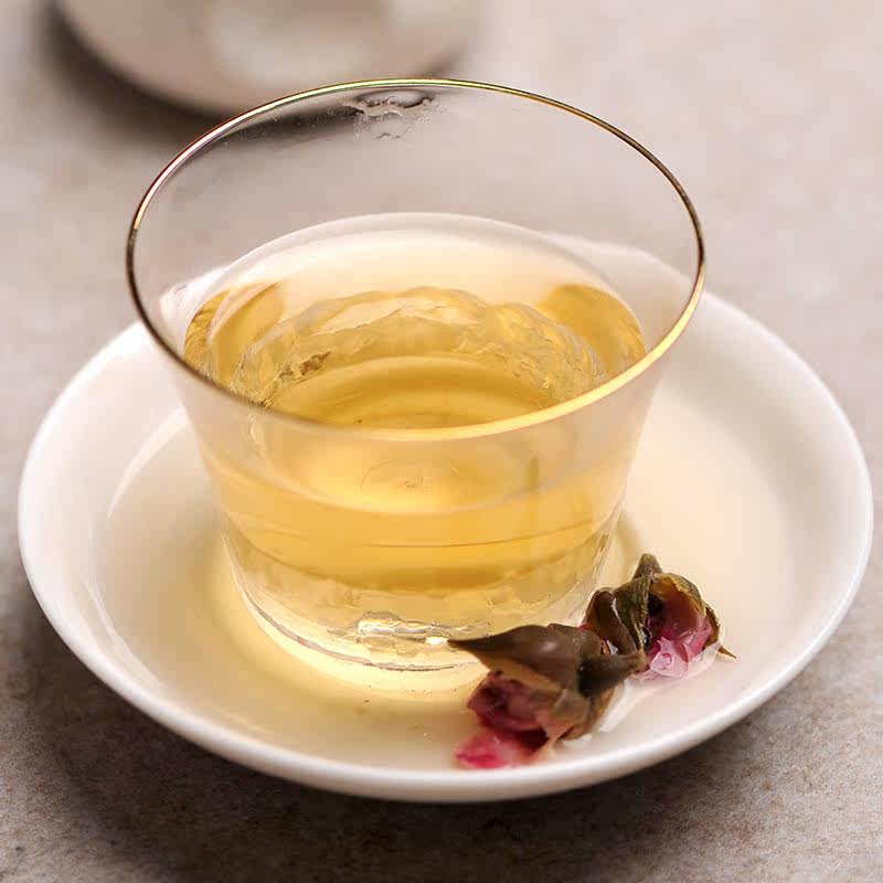 书呆子云南普洱茶 2016留香月光白玫瑰花茶 茶叶 250g/提包邮