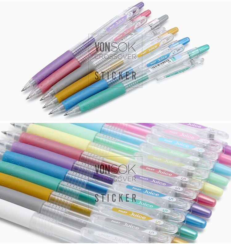 日本pilot百乐|lju-10ef|金属6色套|juice系列|0.5mm果汁色中性笔