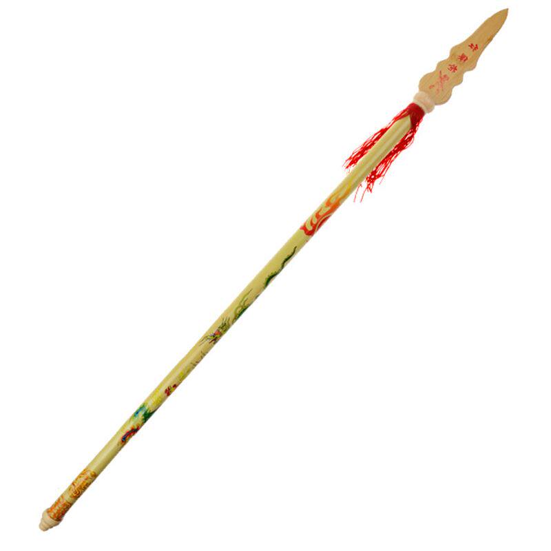 包邮木质长矛红缨枪 怀旧仿真兵器 舞蹈表演道具儿童玩