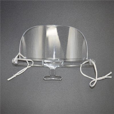 10只装塑料厨师透明口罩餐饮防雾酒店饭店厨房用加厚微笑口罩包邮_双