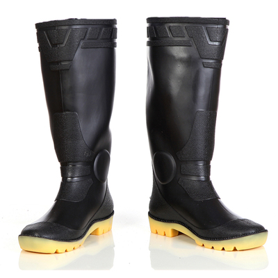 高帮劳保牛筋底雨鞋耐酸碱防滑工地厨房雨鞋劳保鞋男女防护鞋耐磨