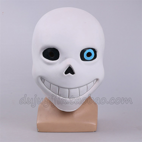 undertale传说之下cos游戏sans面具头套赛斯万圣节搞笑舞会道具