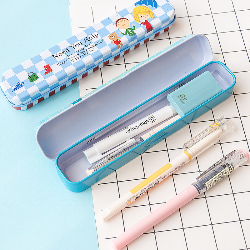 韩国创意可爱多用文具盒 迷你学生铅笔盒 马口铁小号学生文具用品