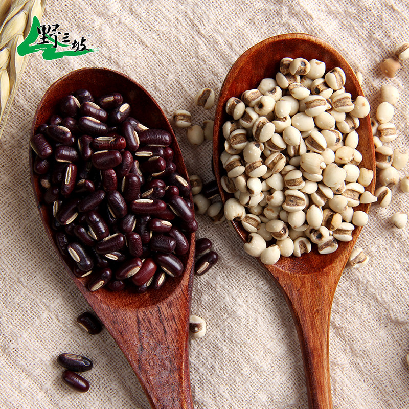 野三坡 炒薏米赤小豆 熟薏苡仁 小薏仁米赤豆茶 薏米红豆茶1000g