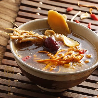 膳太 人参蛹虫草枣圆汤 广东煲汤材料包滋补汤药膳 炖品汤材料
