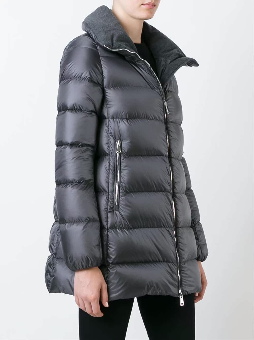 專櫃代購moncler 2016新款女羽絨服高領短款大衣