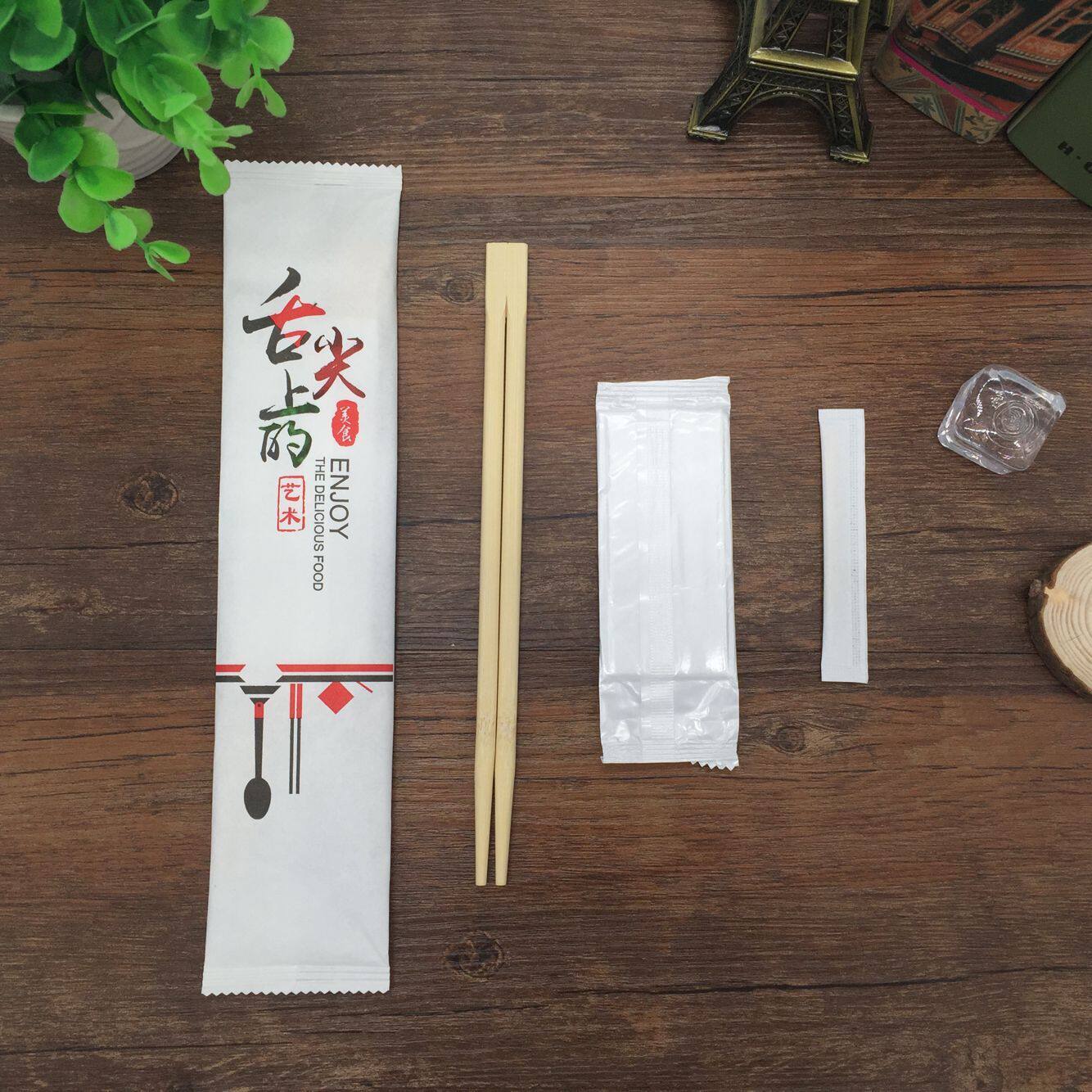 一次性筷子餐具包勺子纸巾牙签连体筷子三件套装1000个可定做订制