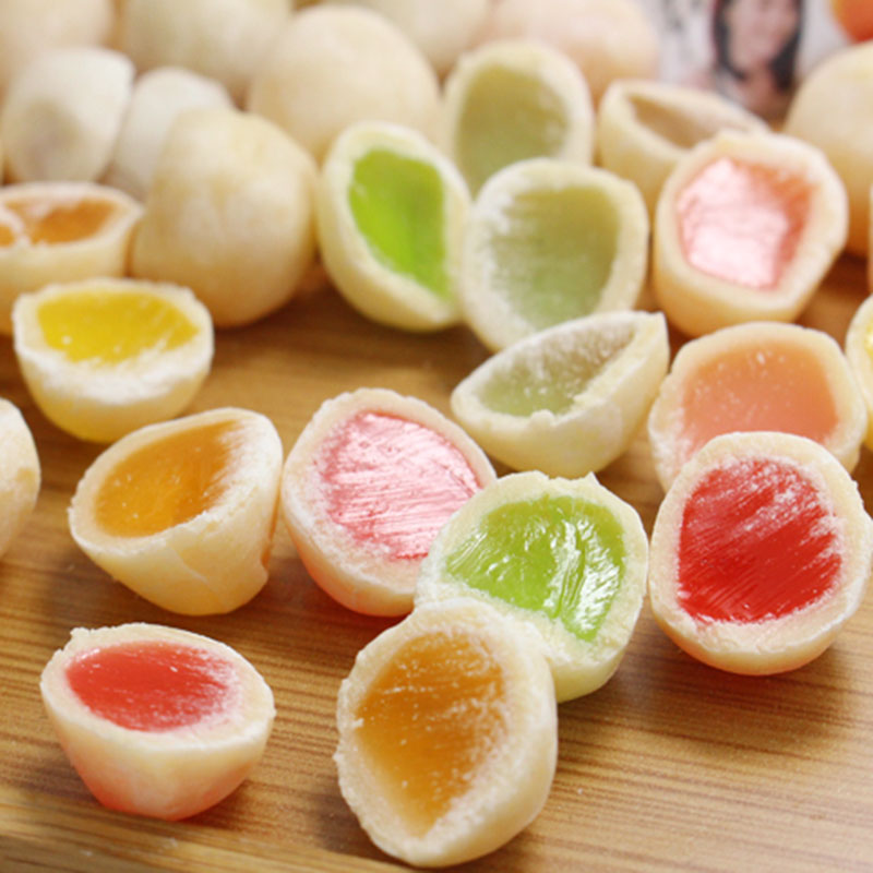 好利源脆皮软糖 鲜乳球喜糖500g散装 零食水果糖果糖果