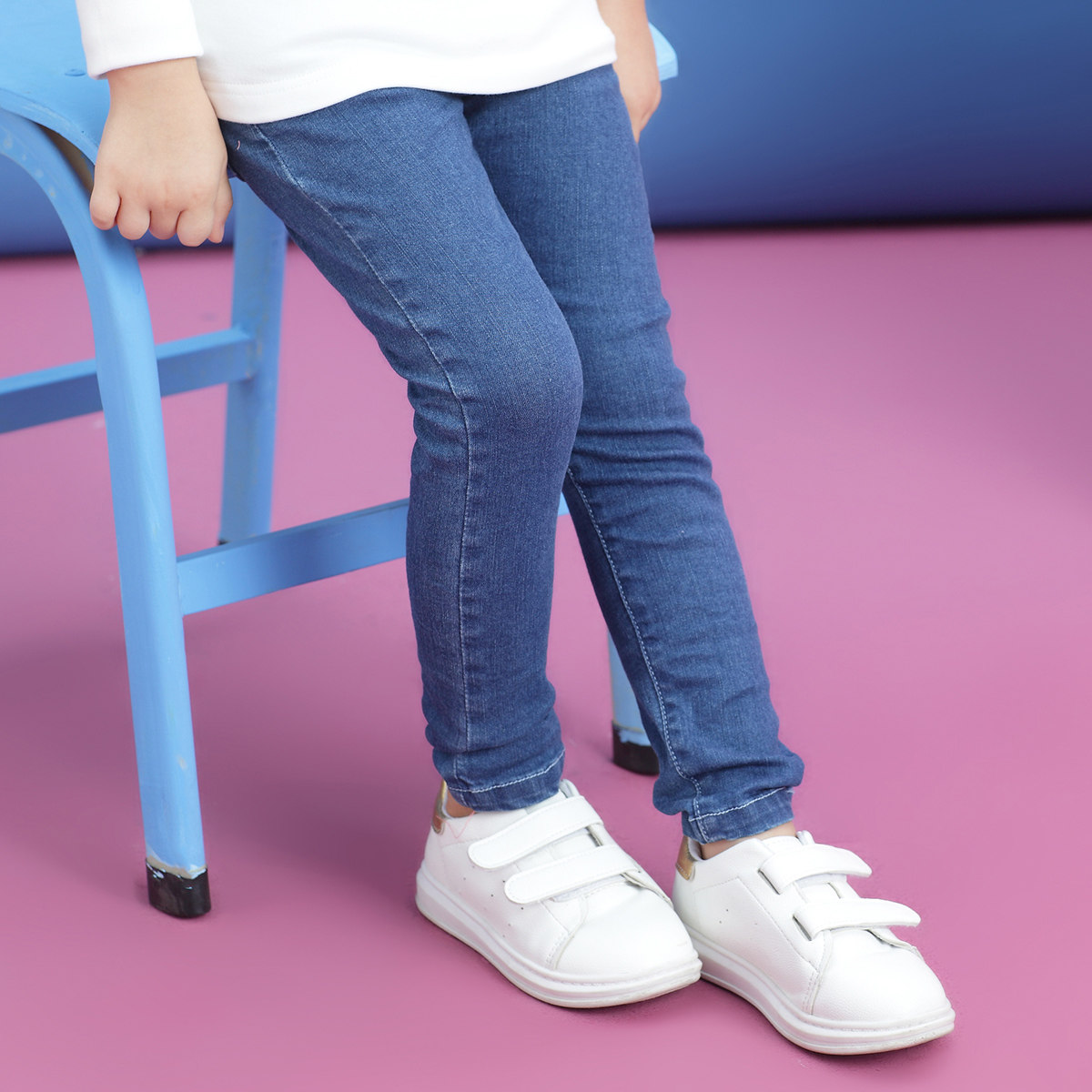 osa欧莎童装裤子女冬女童牛仔裤儿童秋冬新品女长裤