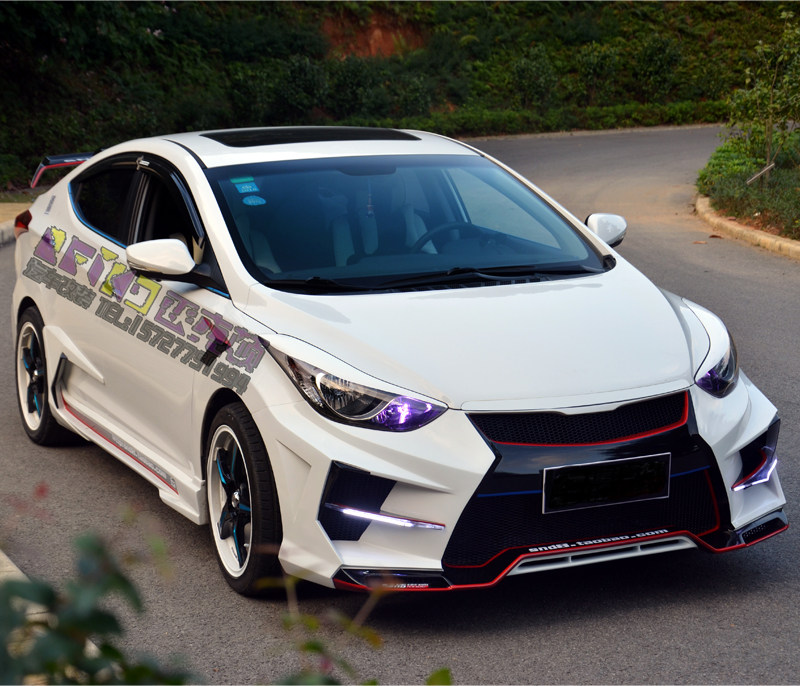 现代朗动改装大包围 朗动ex款大包围改装 台版朗动改装大小包围