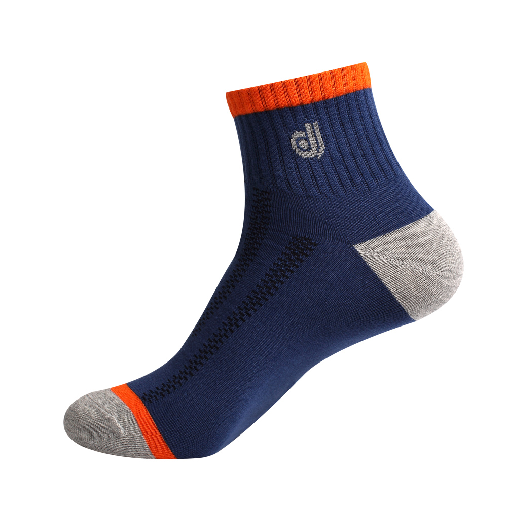 健将男士袜子男棉袜中筒袜四季运动休闲袜吸汗透气新款男袜礼盒装