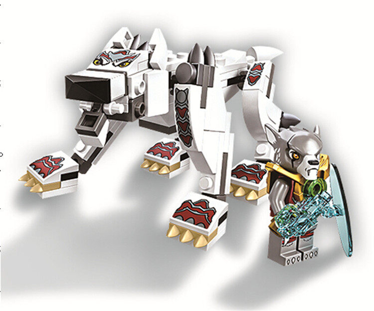 包邮气功传奇积木神兽传奇金狮拼装模型儿童益智玩具兼容乐高lego