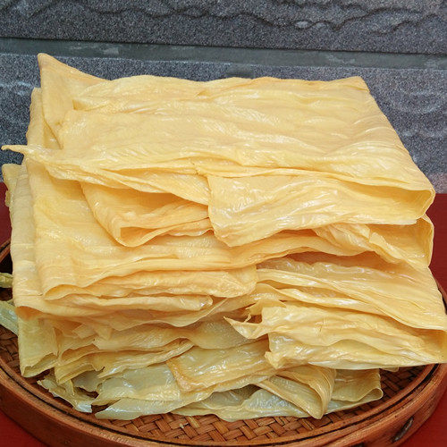 莆田特产农家头层豆腐皮孕妇月子豆腐衣豆皮干货油豆皮500g包邮