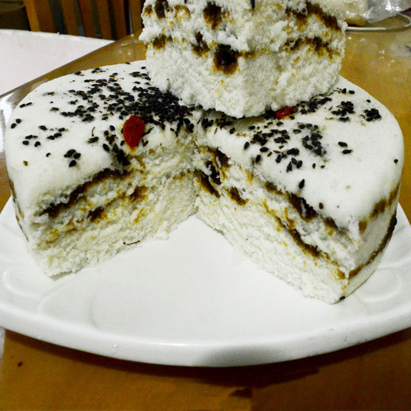 浙江台州天台特产传统糕点重阳糕农家纯手工现做糕粘2斤一个