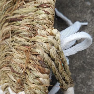 原麻草鞋纯手工编织全麻凉鞋男女绑带复古麻板草编鞋野生麻草红军