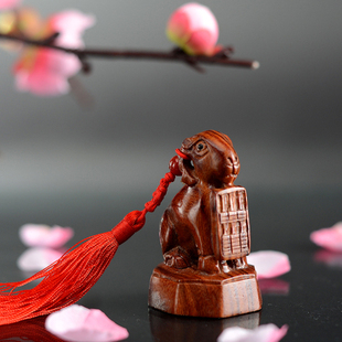 抓周乐 抓周物品红檀串铃带中国结 宝宝周岁抓周用品宝宝抓周特价